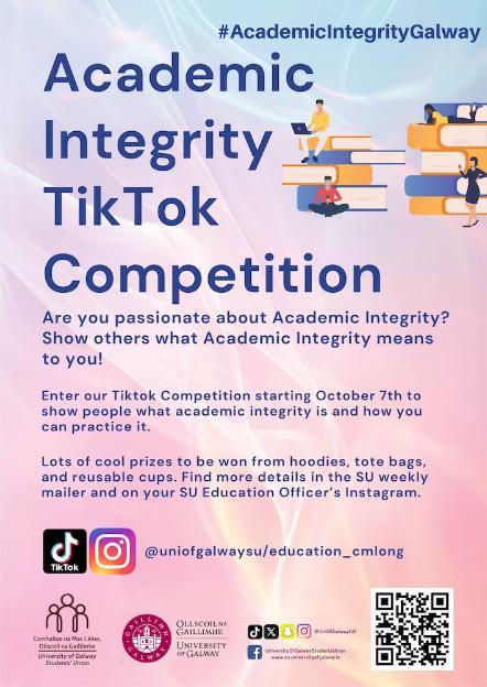 A poster advertising a student TikTok Competition